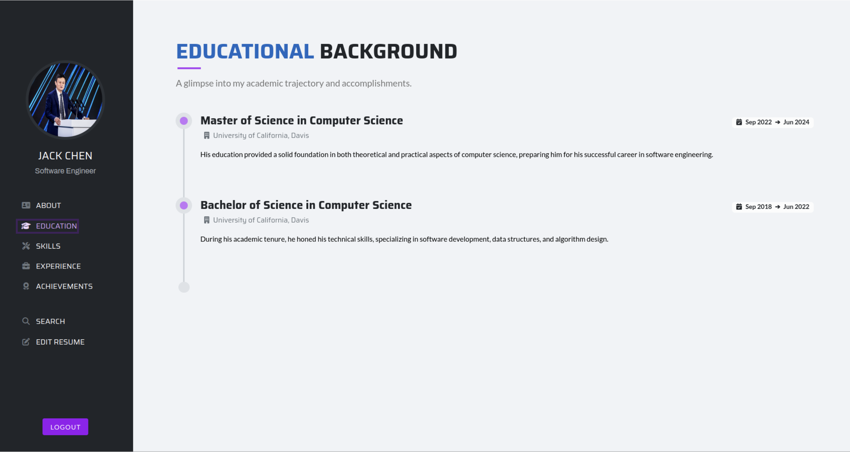 Resume View