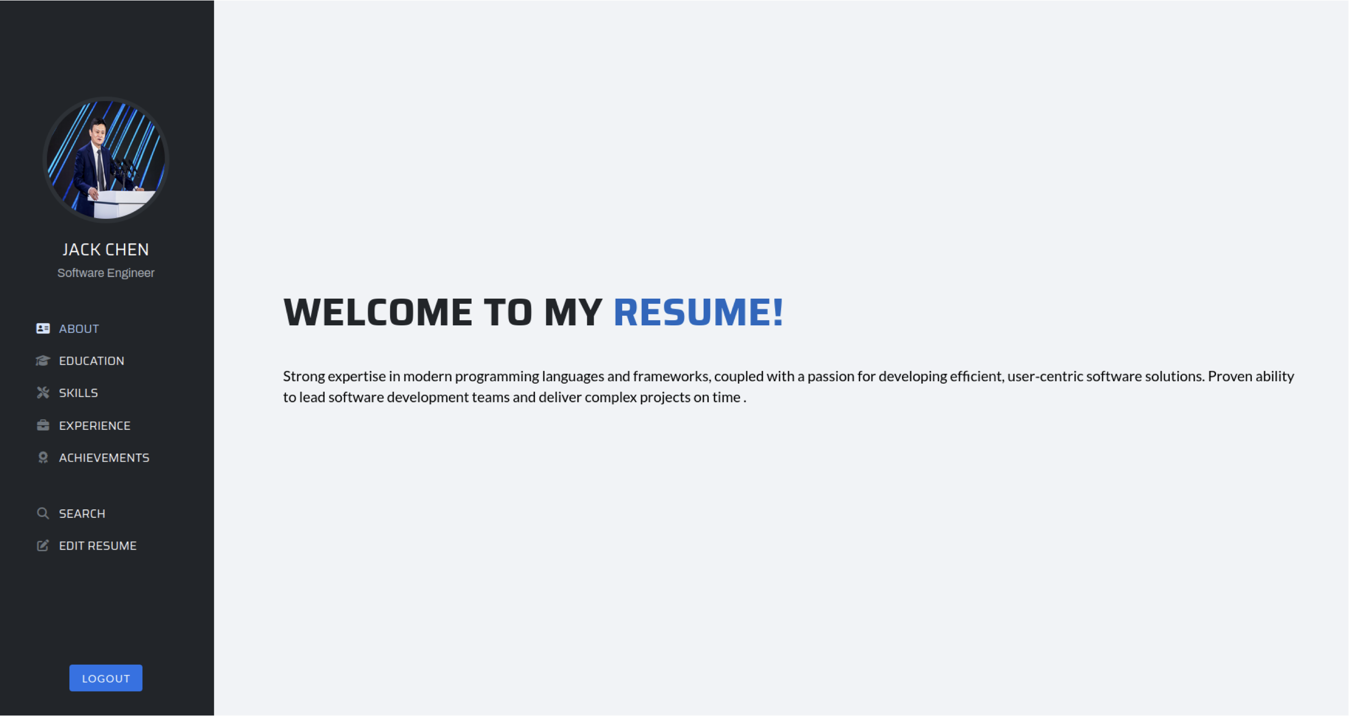 Resume View